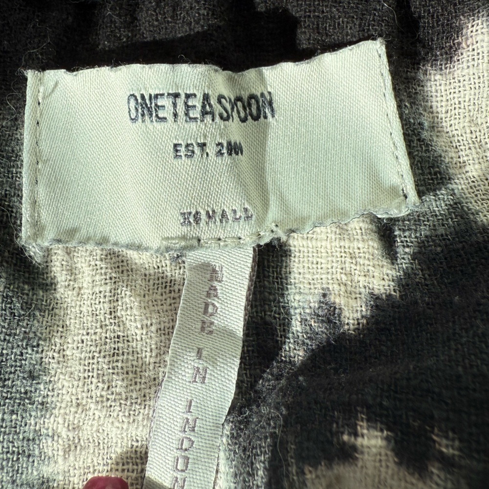 Free People/OneTeaspoon Black & Cream Santarini Peasant Blouse | Size XS - Picture 5 of 6